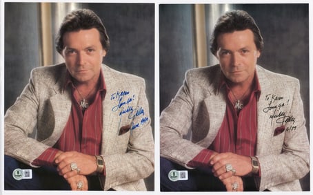 Mickey Gilley (2) 8x10 Photos SIGNED BAS COA