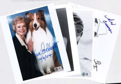 Celebrity (4) SIGNED 8x10 Photos BAS COA