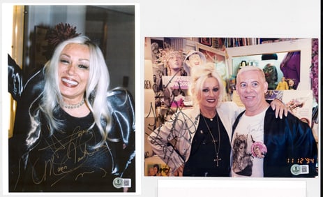 Mamie Van Doren (2) Photos SIGNED BAS COA