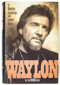 Waylon Jennings Autobiography SIGNED BAS COA
