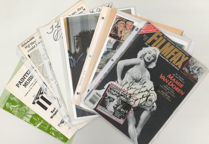 Mamie Van Doren (10) Photos SIGNED and More