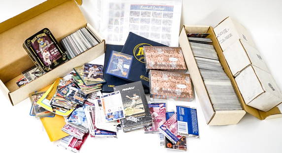 Baseball Cards, Unused Stamps, SEALED Product: Baseball Cards, Unused Stamps, SEALED Product. The absence of a condition report does not imply that the lot is in perfect condition or completely free from wear and tear, imperfections, or the condit