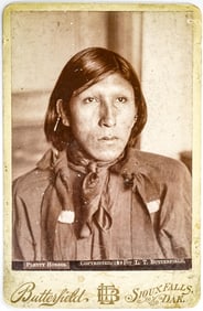 Plenty Horses Cabinet Card Photo E/O His Attorney