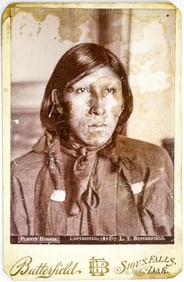Plenty Horses Cabinet Card Photo E/O His Attorney
