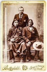Plenty Horses Trial RARE Cabinet Card ONLY KNOWN