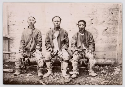 Photo of Chinese Prisoners Accused of Murder 1900