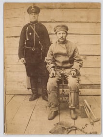 Photograph -Condemned Russian Prisoner Shackled