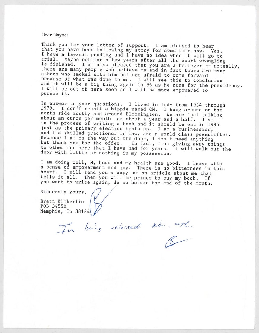 Brett Kimberlin SIGNED TLS (1 of 3)