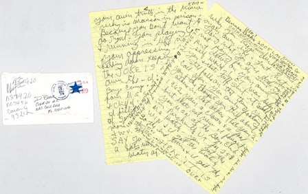 Charles Manson (4pp) Handwritten ALS