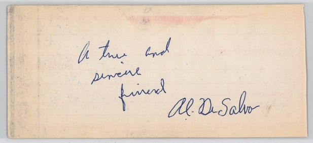 Albert DeSalvo SIGNED Receipt [Boston Strangler]