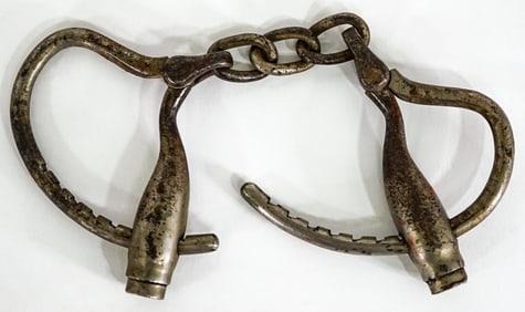 Caveney Bottleneck Police Handcuffs Circa 1910