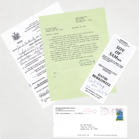 David Berkowitz (Son of Sam) TLS SIGNED