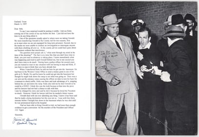 James R. Leavelle (Detective) SIGNED Photo/Letter