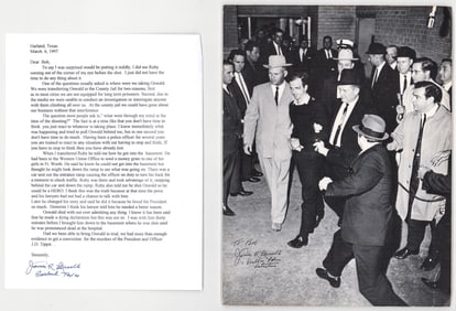 James R. Leavelle (Detective) SIGNED Photo/Letter