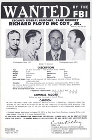 Richard Floyd McCoy Jr. Poster -D.B. Cooper?