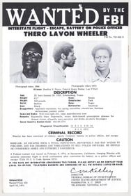 Thero Lavon Wheeler FBI WANTED Poster [SLA]