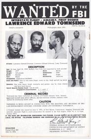 Lawrence Edward Townsend FBI WANTED Poster