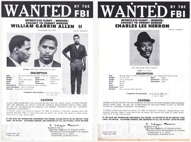 Charles Herron / William Allen WANTED Posters '68