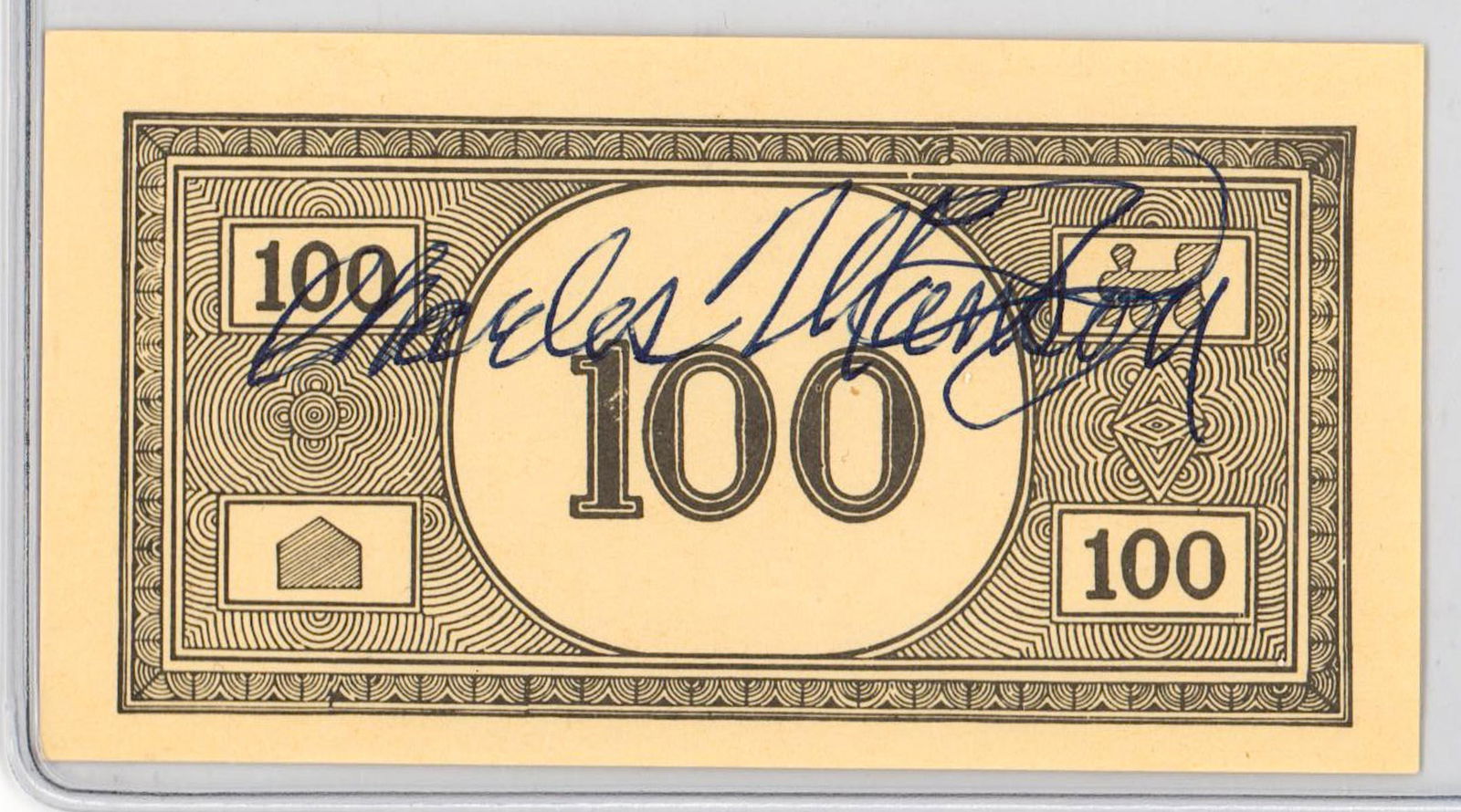 Charles Manson SIGNED Play Money (1 of 2)