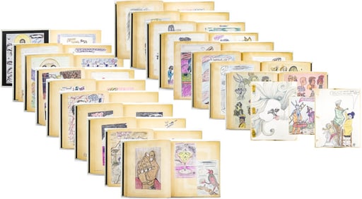 Late 1960's/70's Prison Art Album 44+ Originals