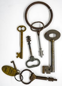 Vintage & Antique Prison Keys (6)