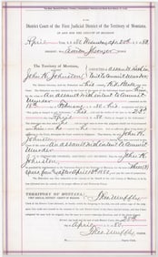 Montana VS John H. Johnston 1880