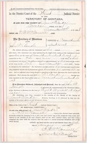 Montana VS John M. Bond 1888