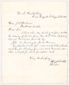 Montana Penitentiary Notice [Release] 1882