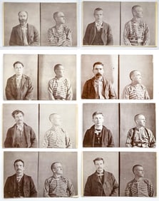 (8) Antique Washington State Mug Shots