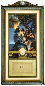 1921 Maxfield Parrish 'Primitive Man' Calendar Lg