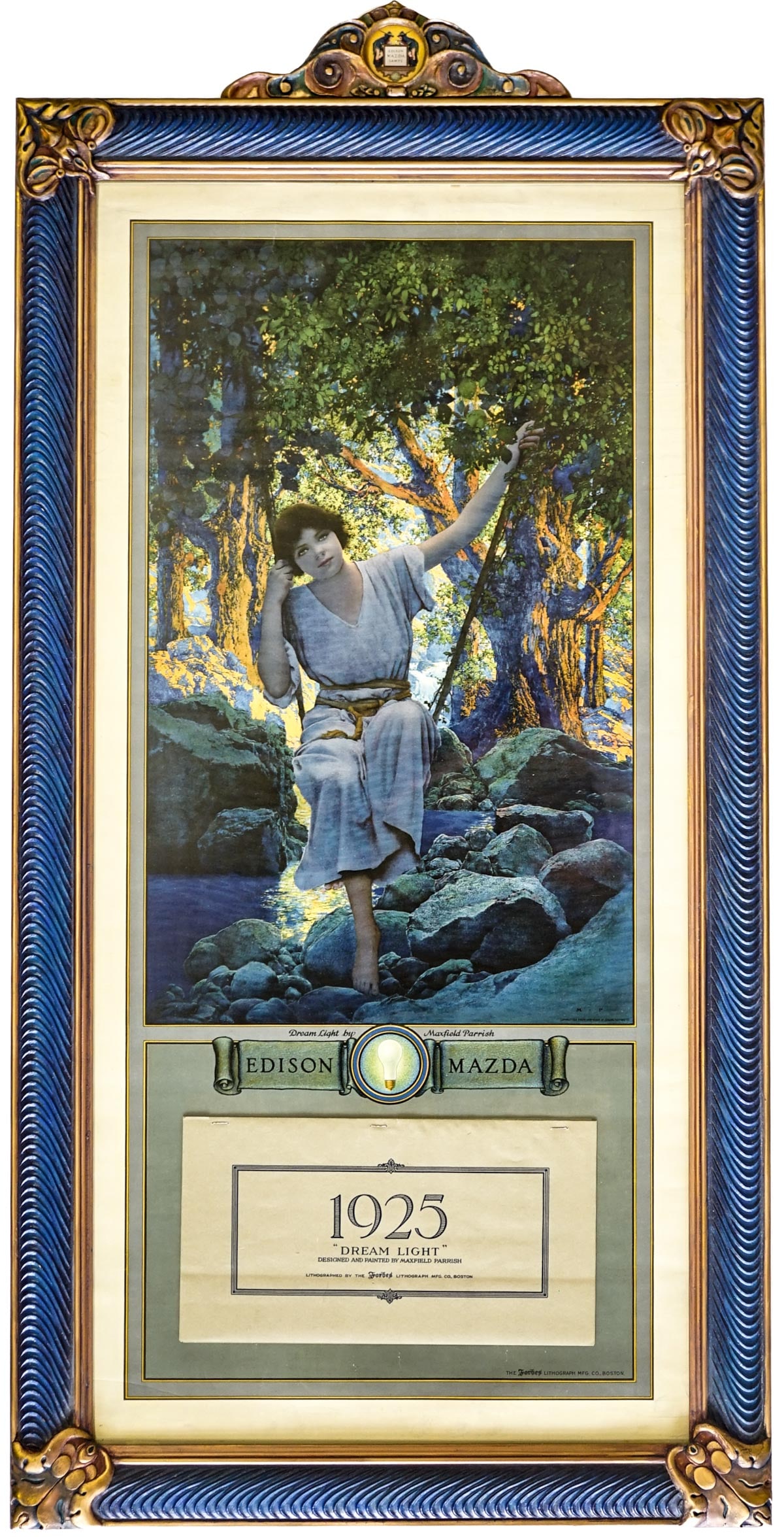 1925 Maxfield Parrish 'Dreamlight' EM Calendar Lg (1 of 9)