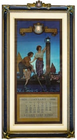 1924 Maxfield Parrish Large Calendar [Venetian]