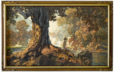 Maxfield Parrish 'Dreaming' Lg Print Framed