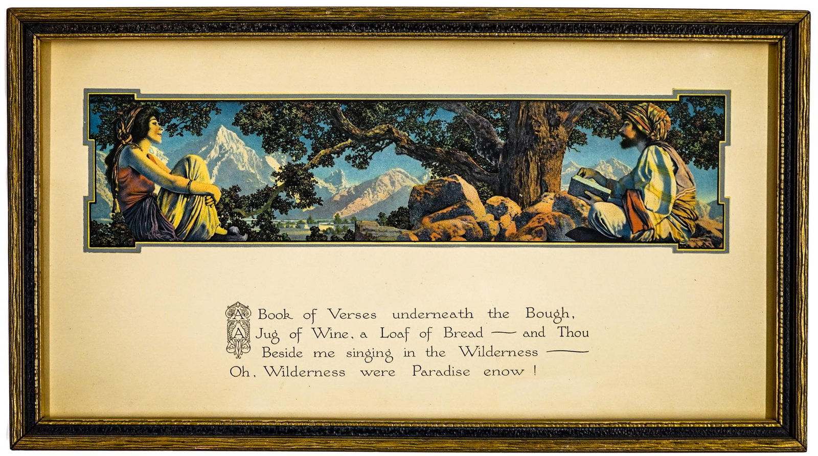 Maxfield Parrish 'Rubaiyat' Print Framed (1 of 5)