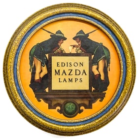 Edison Mazda Circular Print [Maxfield Parrish]