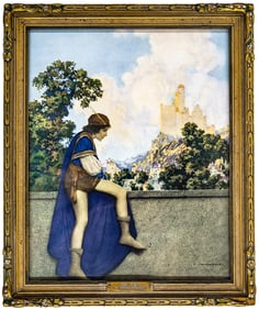 Maxfield Parrish 'The Page' Print Framed
