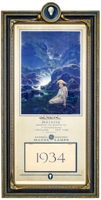 Maxfield Parrish GE 1934 Calendar [Read SIGNED]