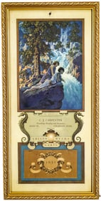 Maxfield Parrish 'Waterfall' 1931 EM Calendar