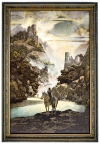 Parrish 'Romance Aucassin Nicolette' Print Framed