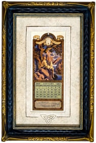 Maxfield Parrish 'Dawn' 1919 Small EM Calendar