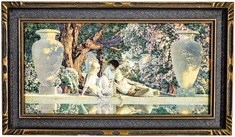 Maxfield Parrish 'Garden of Allah' Print Framed