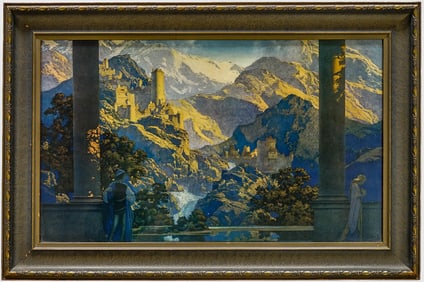 Maxfield Parrish 'Romance' Print Framed