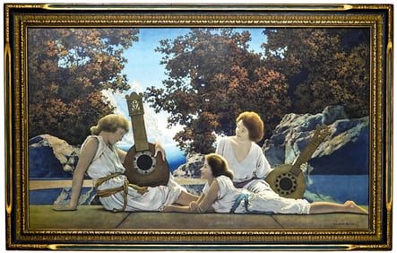 Maxfield Parrish 'The Lute Players' 1924 LG Print