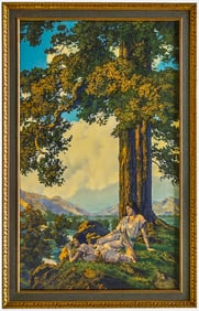 Maxfield Parrish 'Hilltop' Print Framed 1927