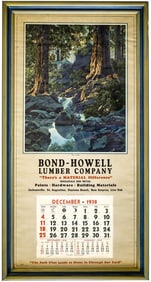 1938 Maxfield Parrish Calendar [The Glen]
