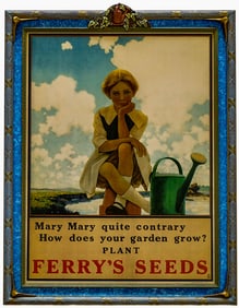 Maxfield Parrish 'Ferry's Seeds' Reprint Framed
