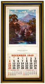 1949 Maxfield Parrish Lg Calendar [Sunlit Valley]