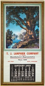 1959 Maxfield Parrish Large Calendar