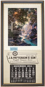 1954 Maxfield Parrish Large Calendar RARE SIZE