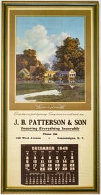 [Sun Up] 1945 Maxfield Parrish Calendar LARGE